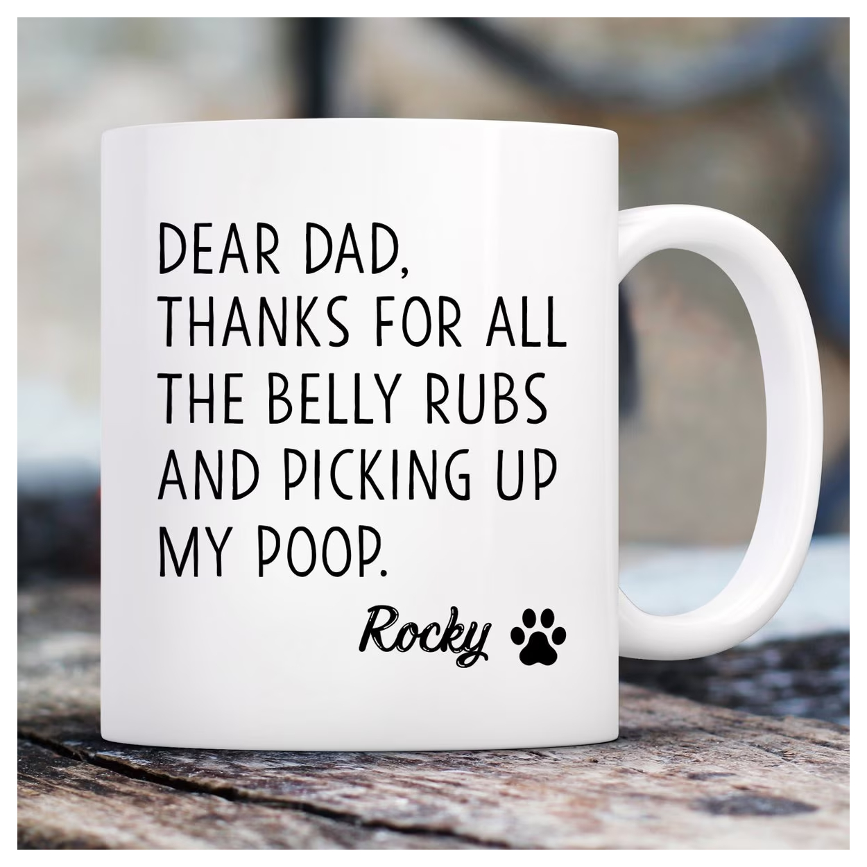 Personalized Dog Dad Mug new