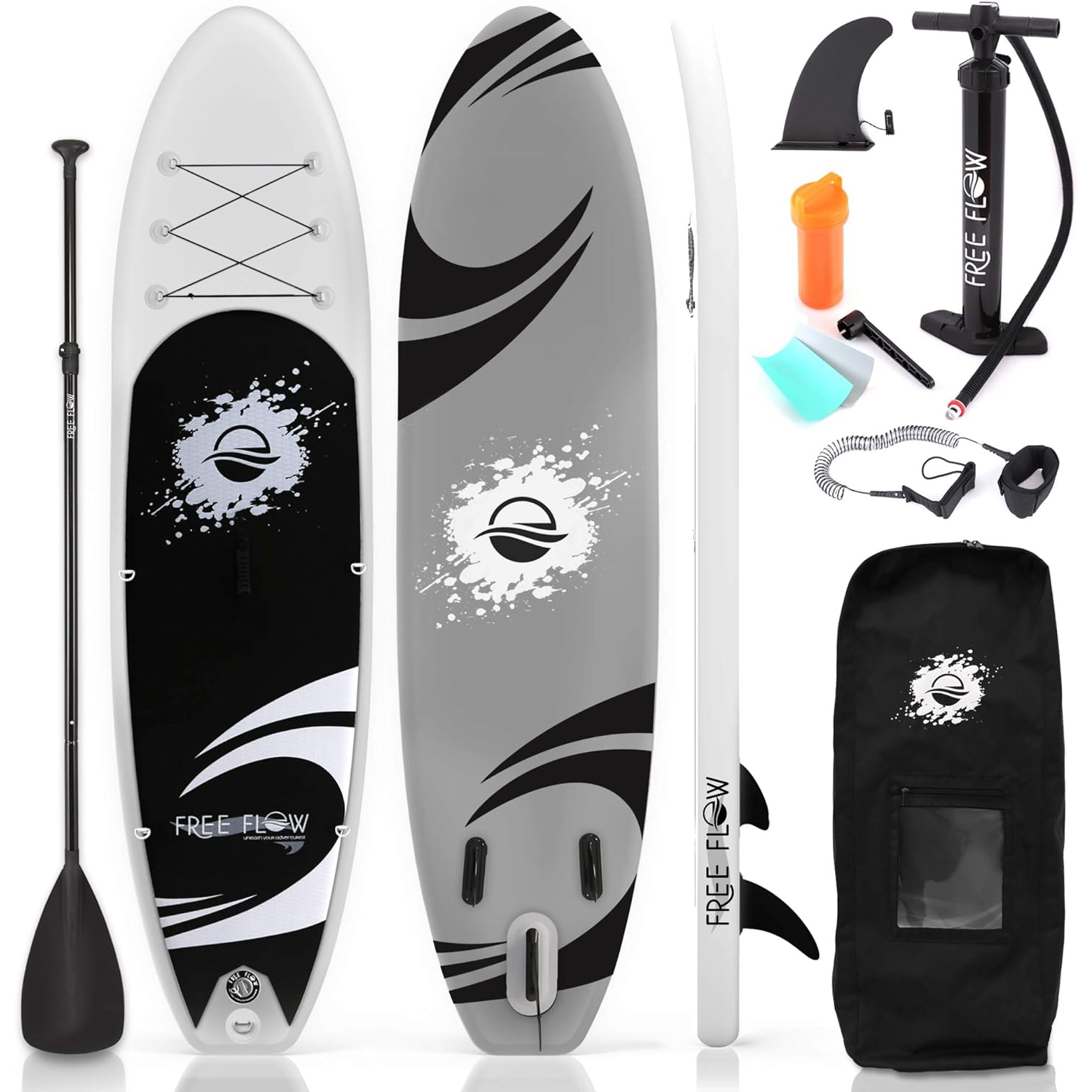 SereneLife Inflatable Stand Up Paddle Board 