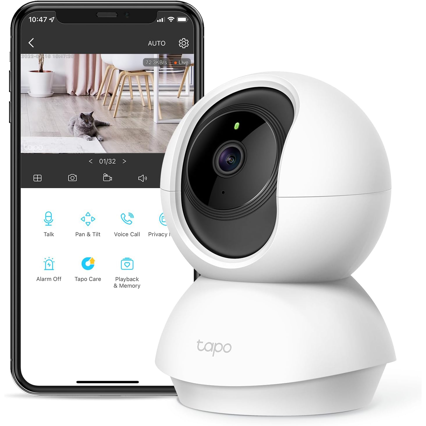 TP-Link Tapo Pan_Tilt Security Camera for Baby Monitor