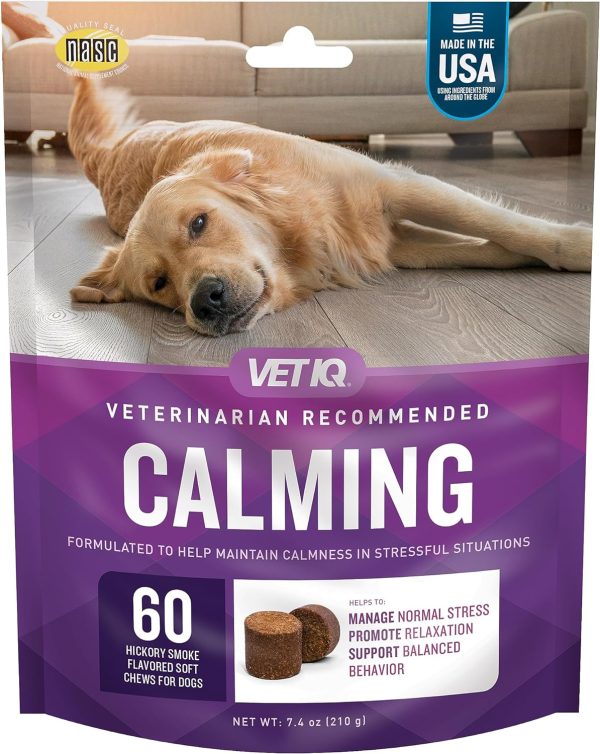 VetIQ Calming Soft Chew Calming Supplement for Dogs