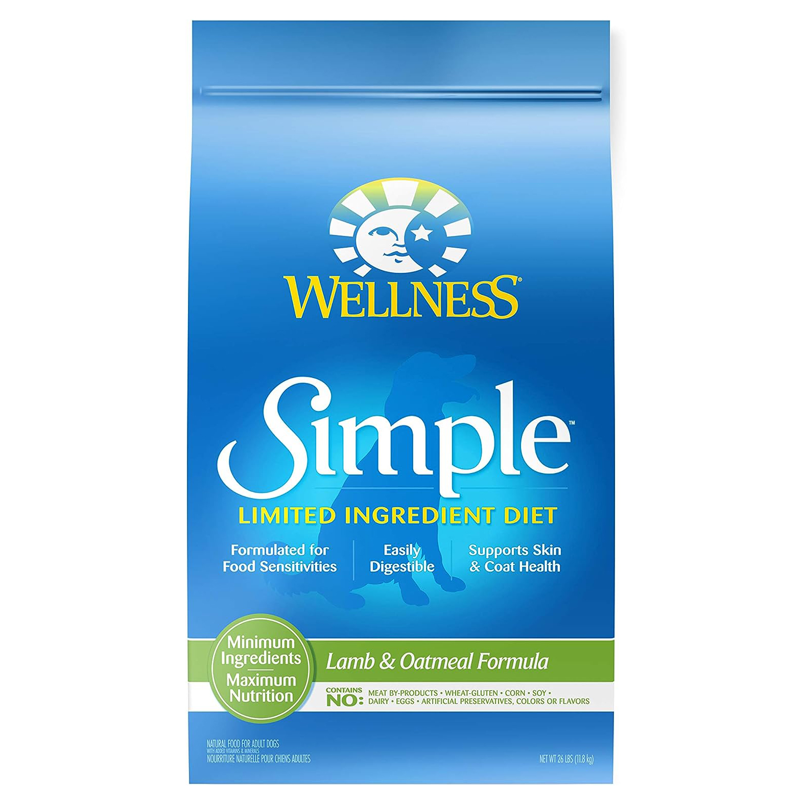 Wellness Simple Limited Ingredient Diet Lamb & Oatmeal Formula Dry Dog Food