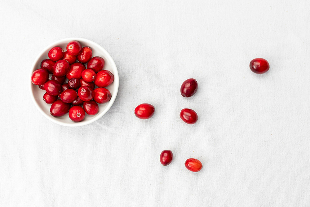 bowl of cranberries