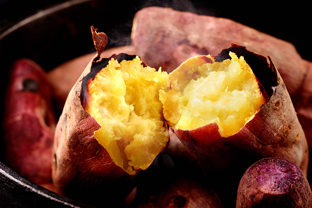 cooked sweet potatoes