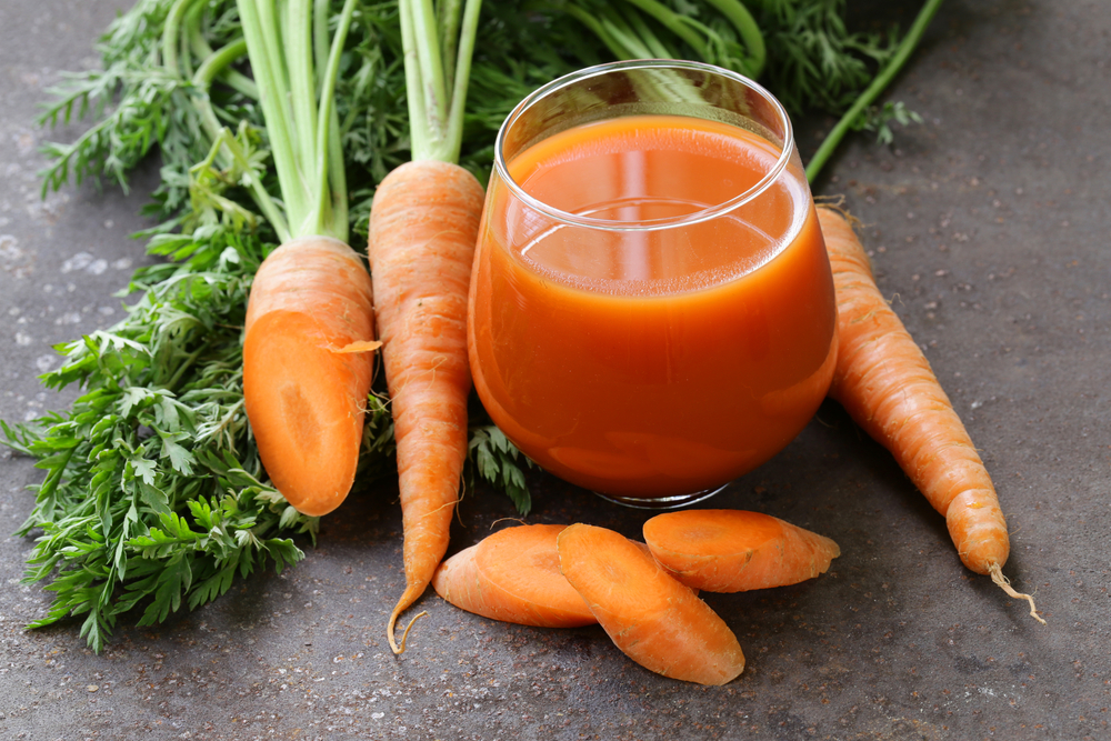 fresh carrot juice