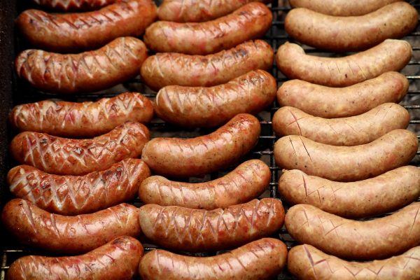 grilled sausages