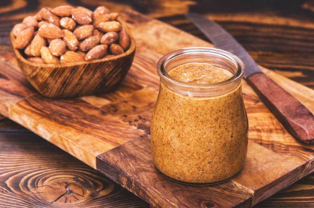 jar of almond butter