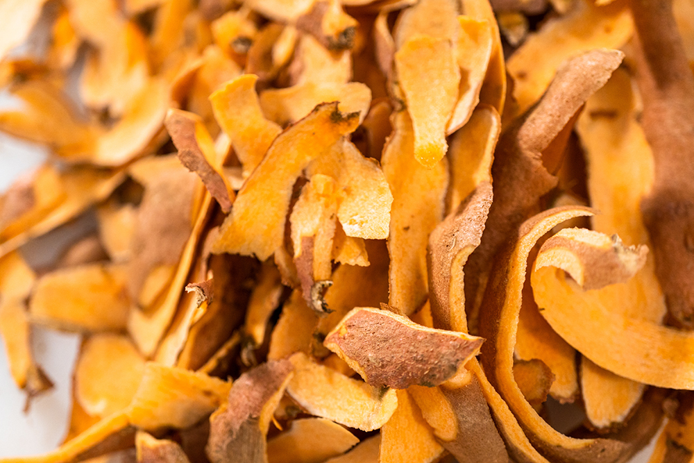 peels of sweet potato