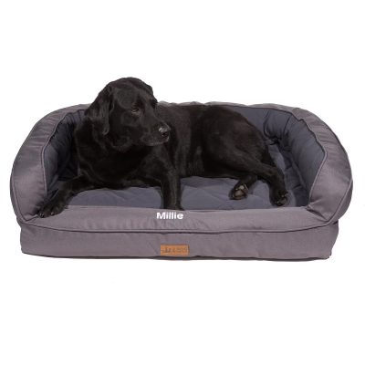 3 Dog Pet Supply EZ Wash Softshell Personalized Orthopedic Bolster Dog