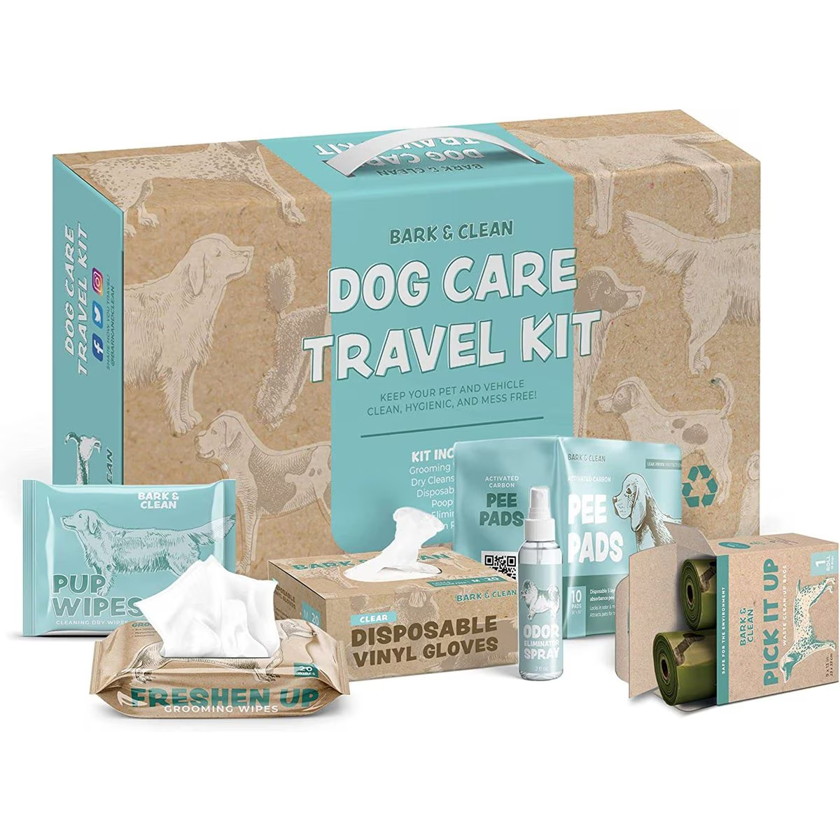 Bark & Clean Dog Care Essentials Kit new