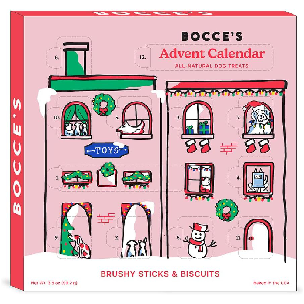 Bocce's Bakery All-Natural, Seasonal, 12 Day Advent Calendar for Dogs 