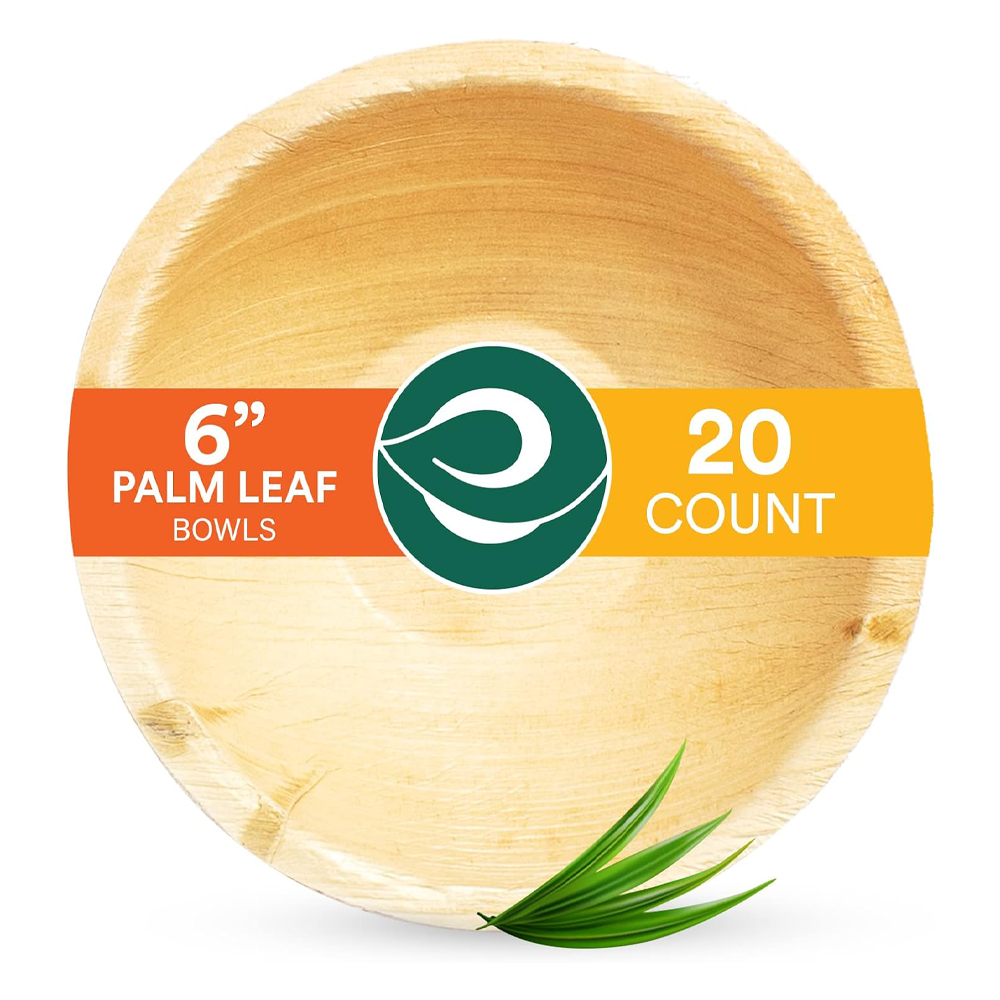 ECO SOUL Compostable Palm Leaf Bowls