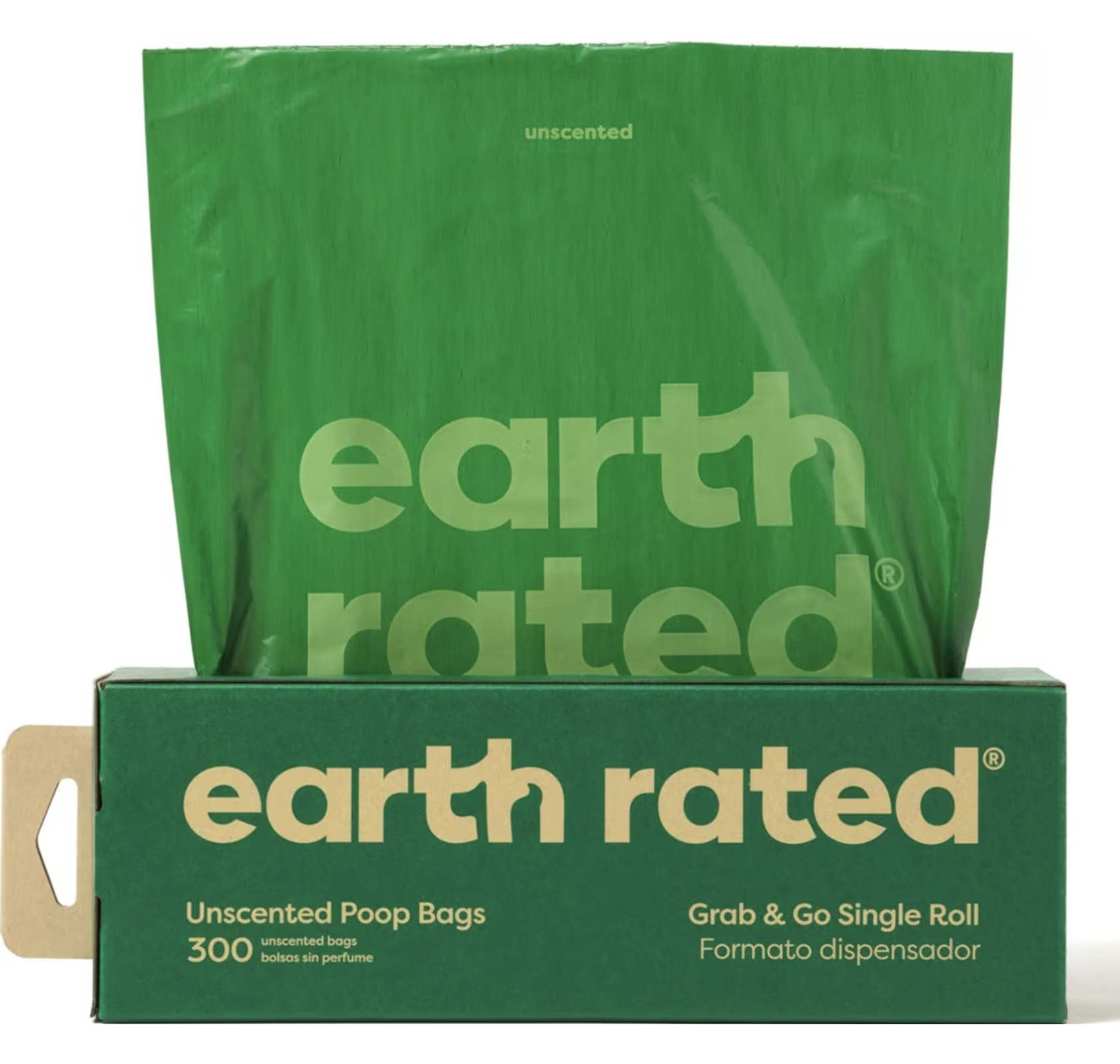 Earth Rated Dog Poop Bags, Thick Grab & Go Single Roll