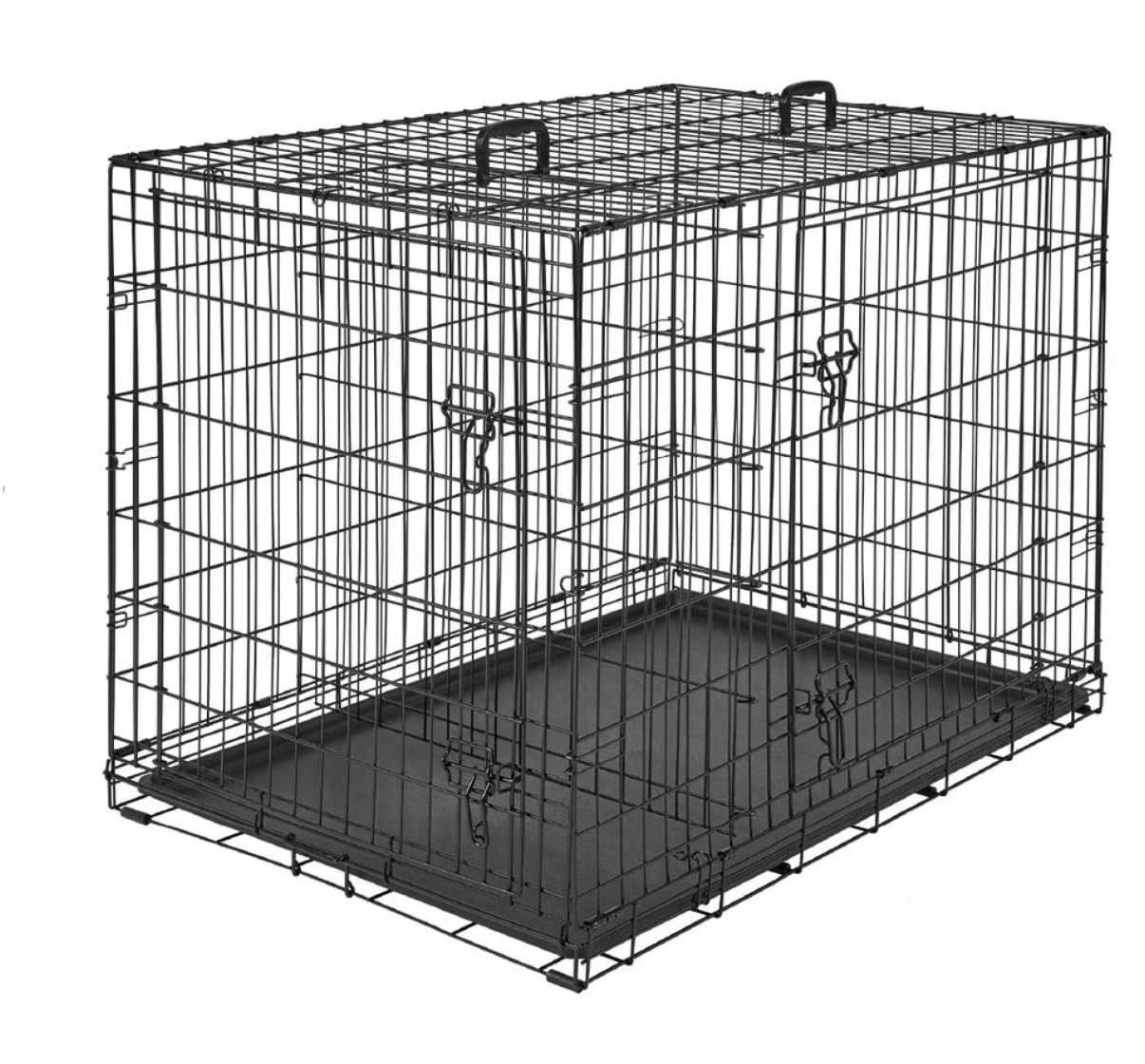 Frisco Fold & Carry Double Door Collapsible Wire Dog Crate