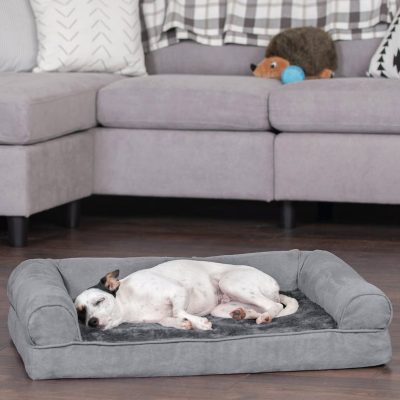 FurHaven Plush & Suede Full Support Orthopedic Sofa Dog Bed