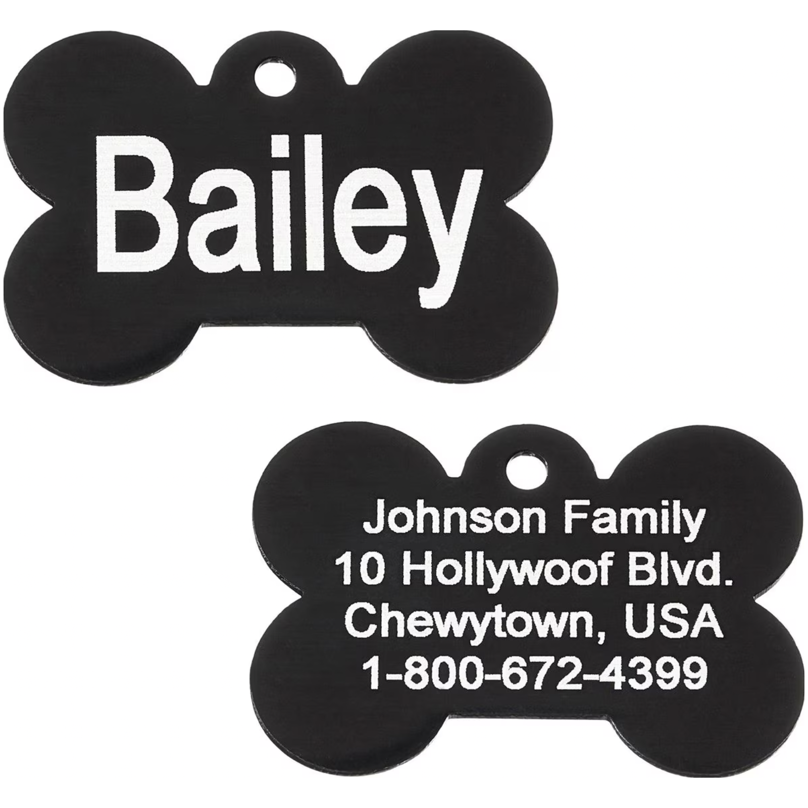 GoTags Anodized Aluminum Personalized Dog ID Tag