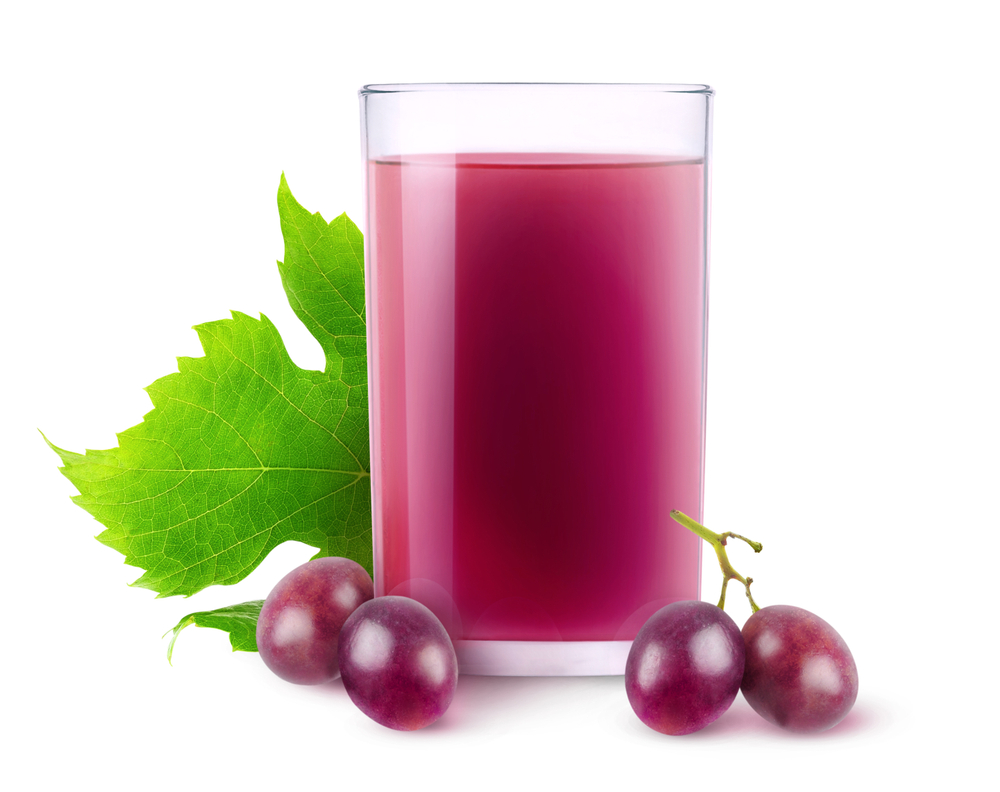 Grape juice in a glass