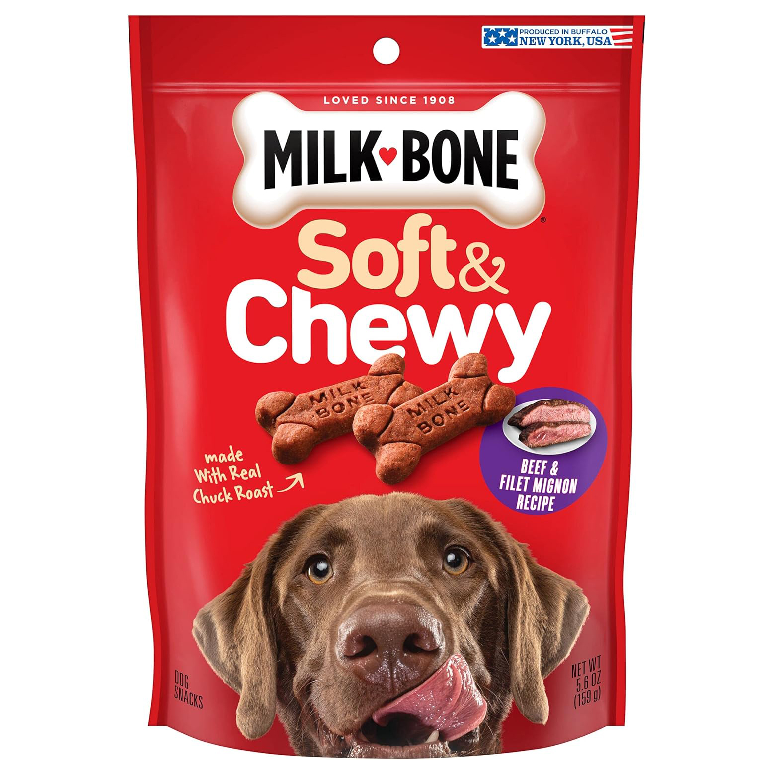 Milk-Bone Soft & Chewy Beef & Filet Mignon Recipe Dog Treats