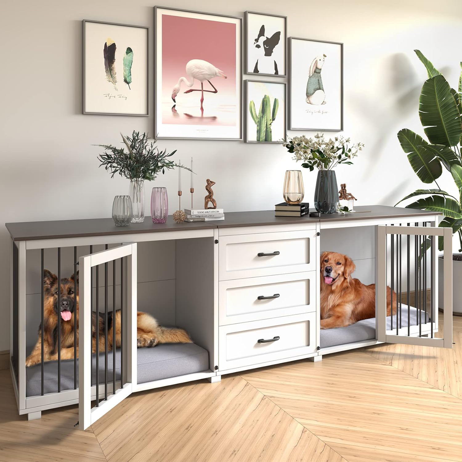 Mowpex wooden dog kennel