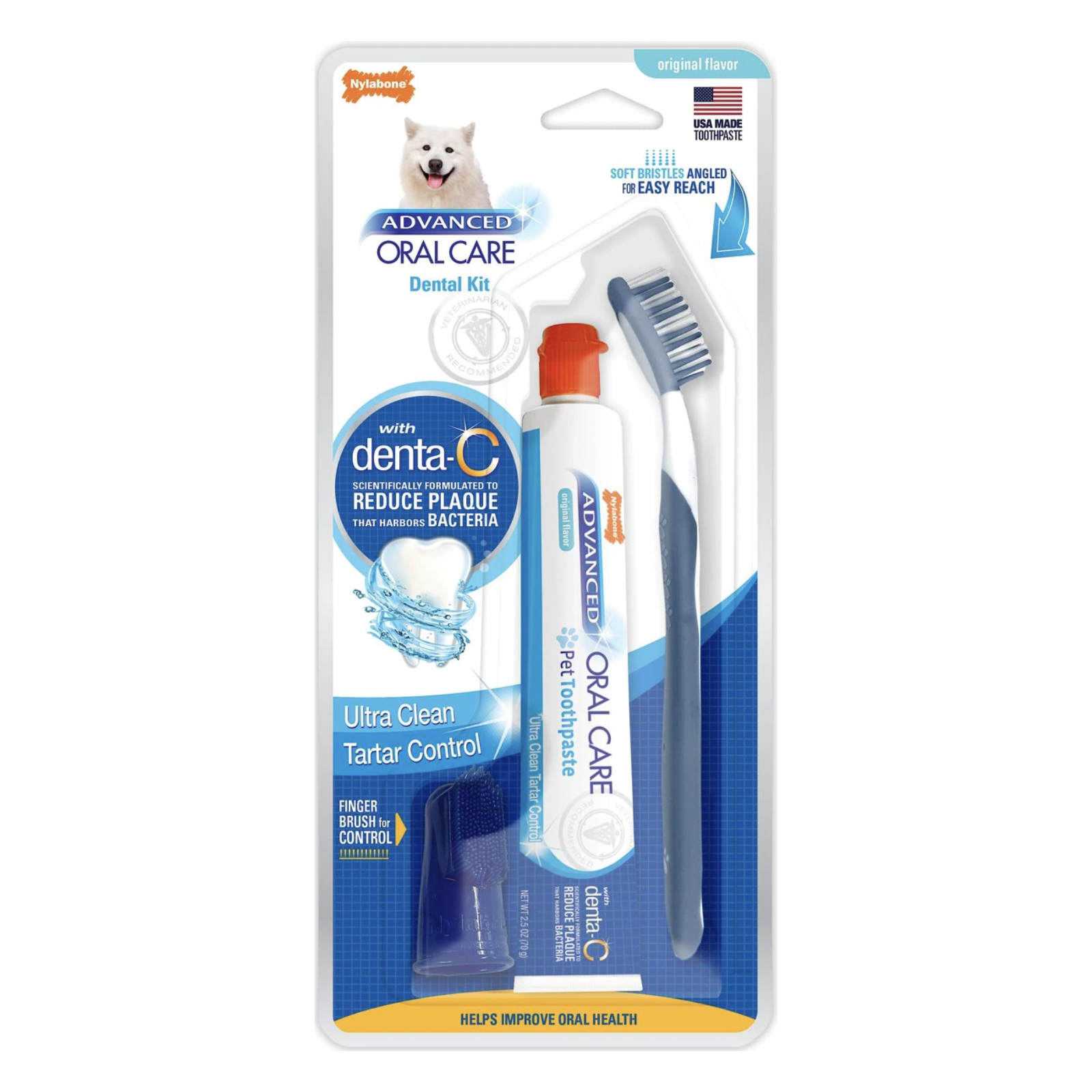 Nylabone Advanced Oral Care Original Flavor Dog Dental Kit