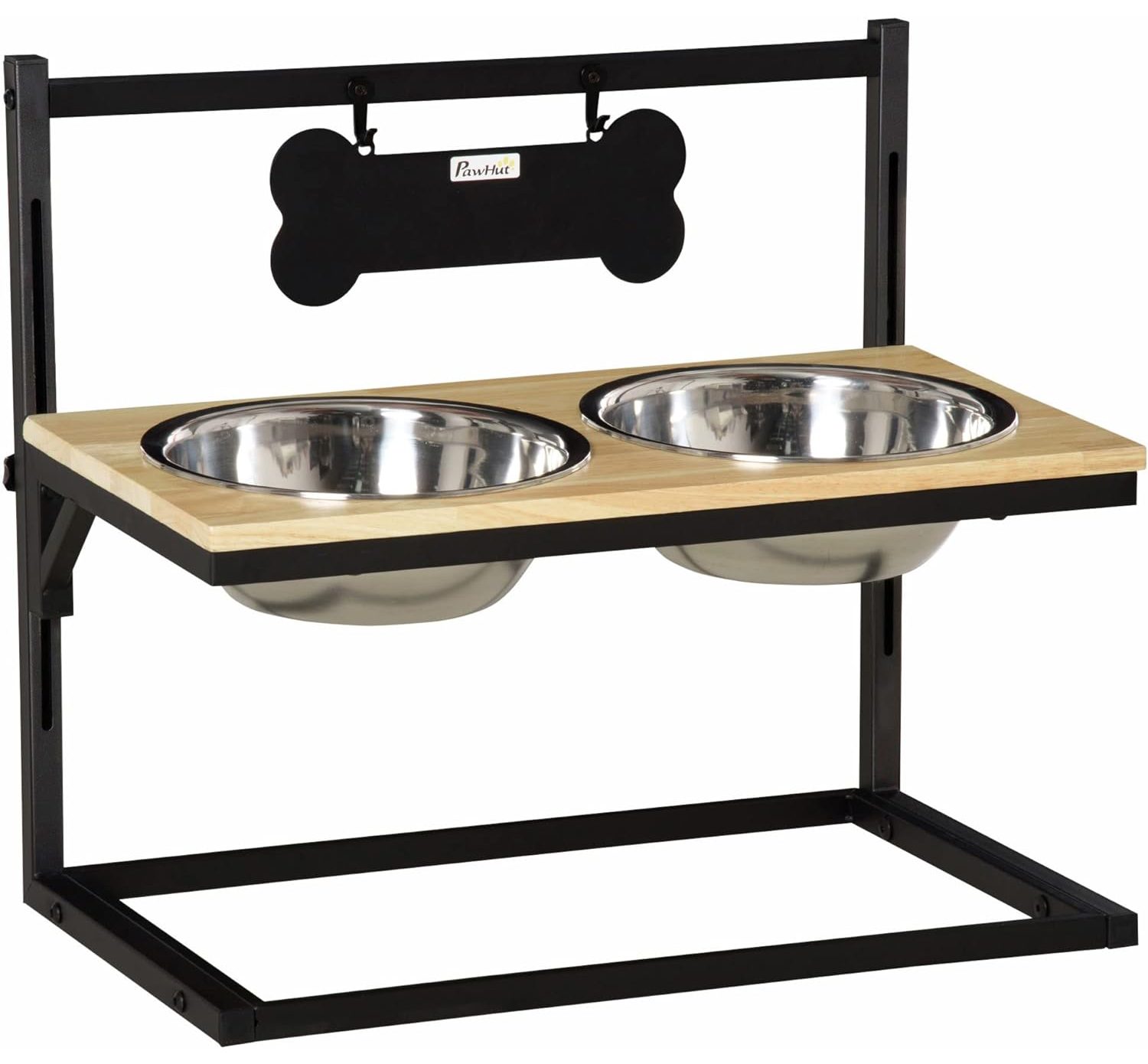PawHut Raised Dog Bowl