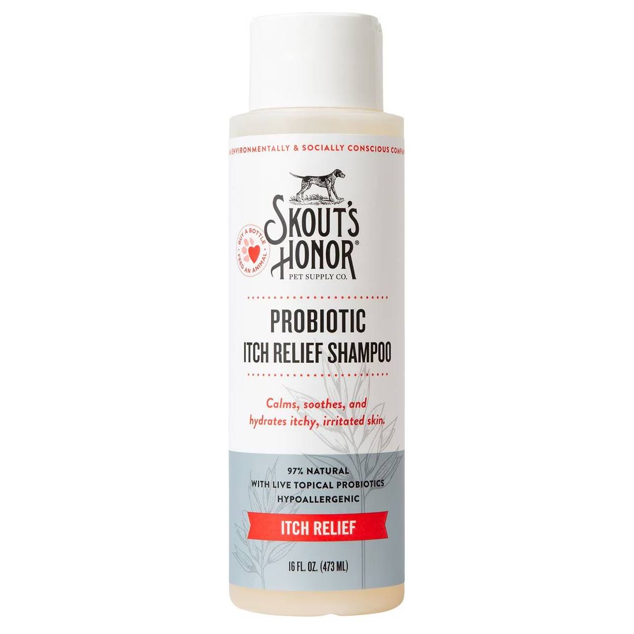 Skout’s Honor Probiotic Itch Relief Dog & Cat Shampoo