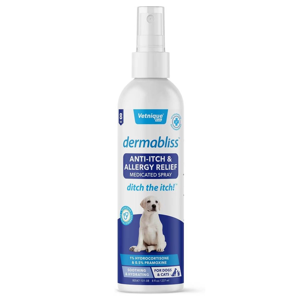 Vetnique Labs Dermabliss Anti-Itch & Allergy Relief Medicated Spray