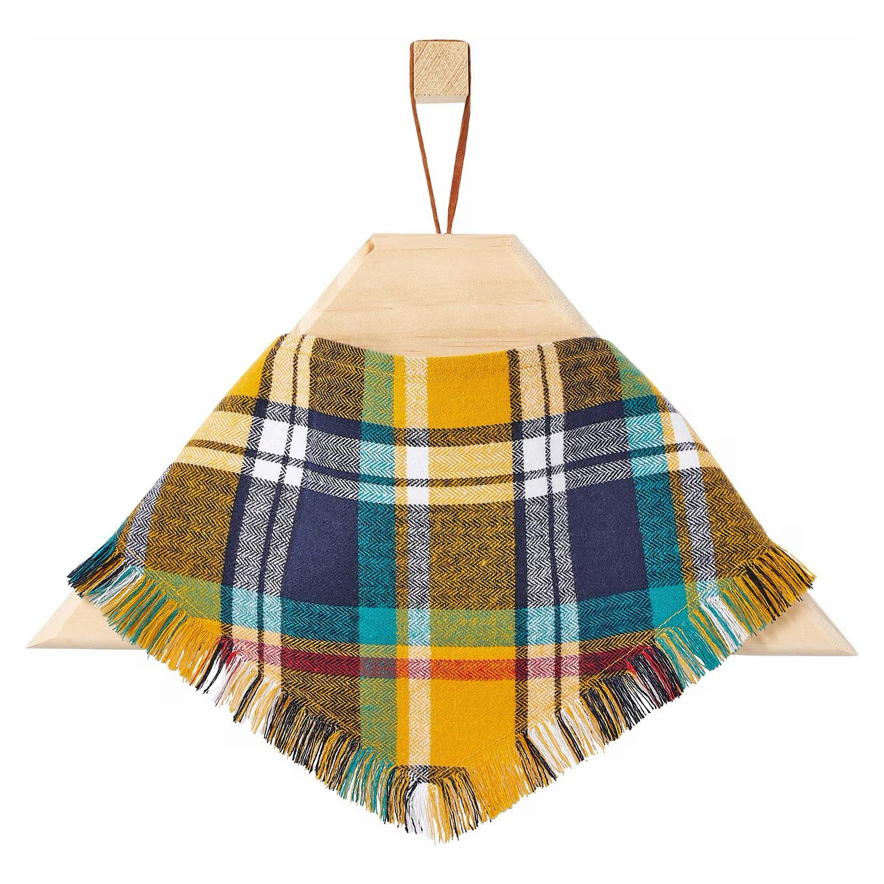 Frisco Blue/Yellow Plaid Dog & Cat Flannel Bandana