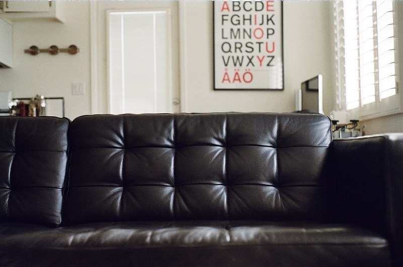 leather couch