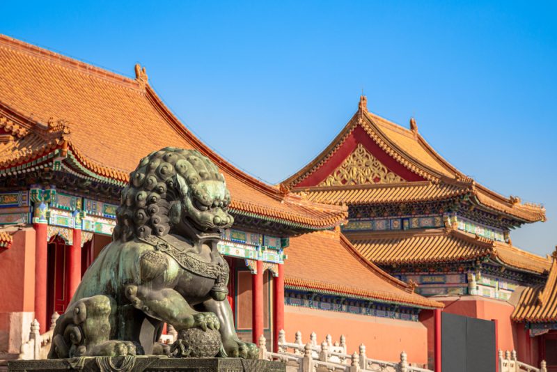 chinese foo dog statue