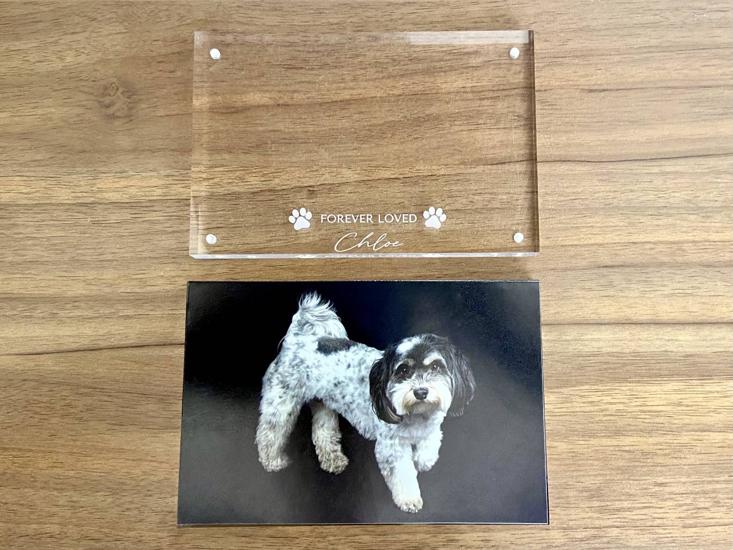 laurelbox Pet Memorial Gift Review - assembling the frame