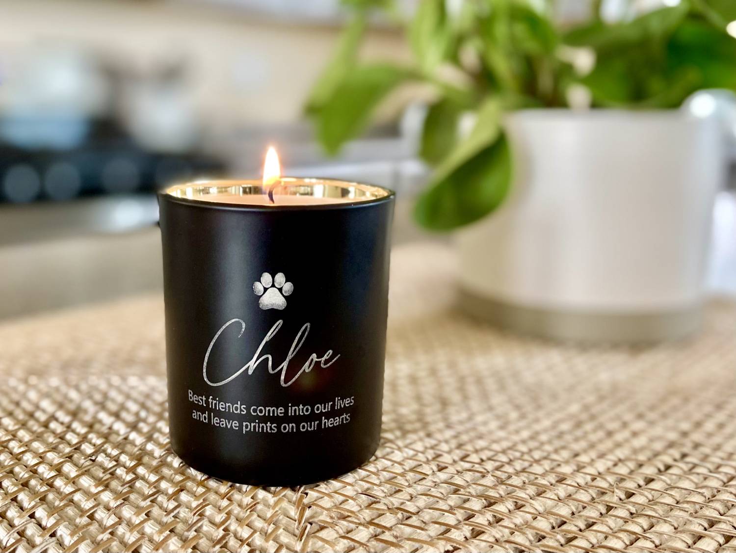 laurelbox Pet Memorial Gift Review - lit candle