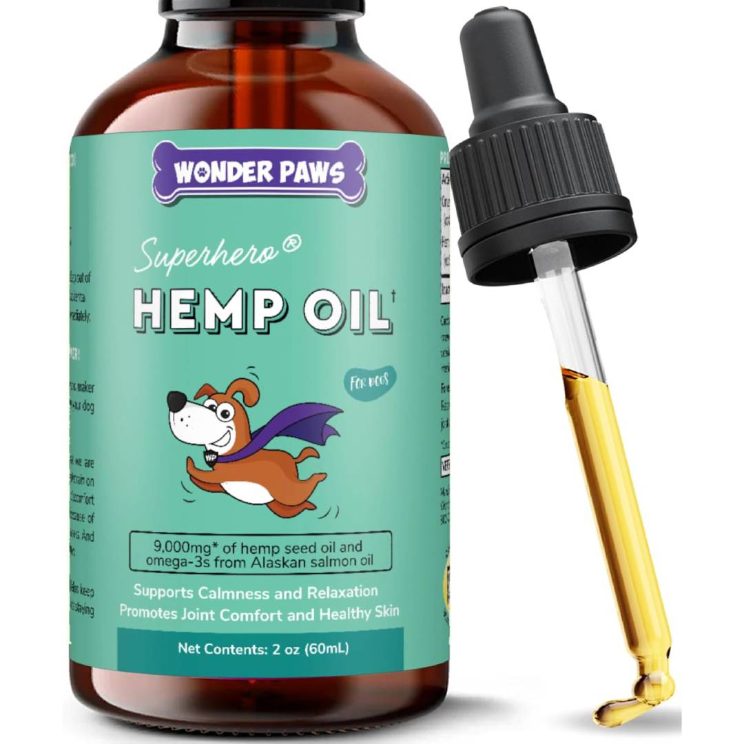 Wonder Paws organic hemp oil