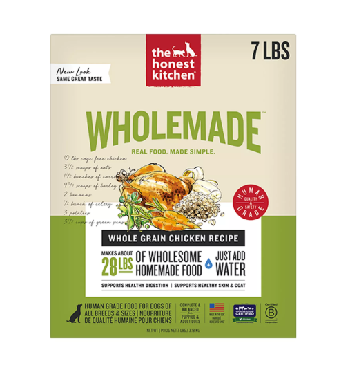 The Honest Kitchen Wholemade Whole Grain Adult Dehydrated Dog Food - Chicken