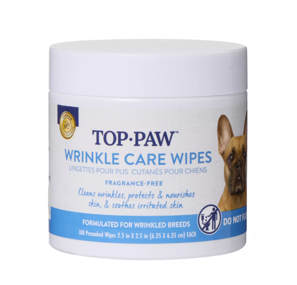 Top Paw® Wrinkle Care Dog Grooming Wipes for Wrinkled Breeds