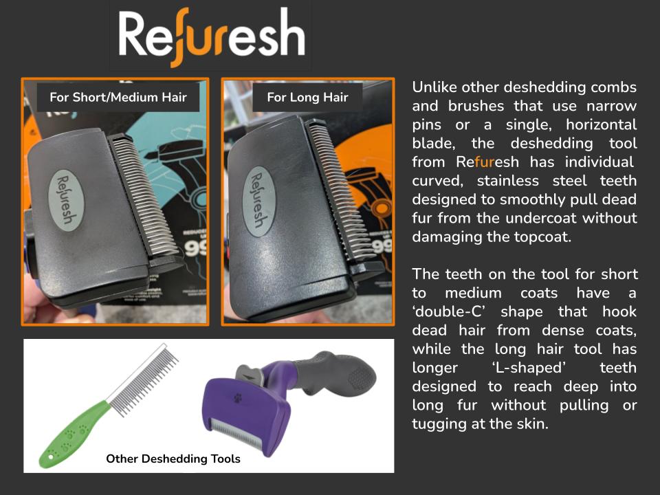 Refuresh Deshedding Tool – Professional Grooming at Home 2